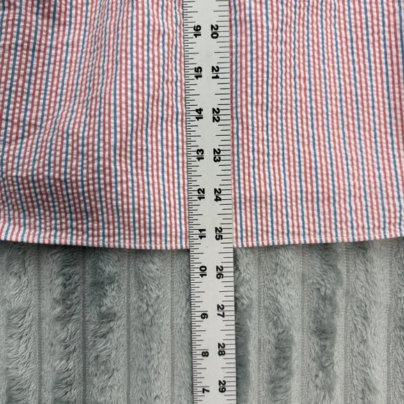 Lilly Pulitzer Esmeralda Ahoy Dress Womens S Preppy Seersucker Strapless Pockets - Picture 6 of 8